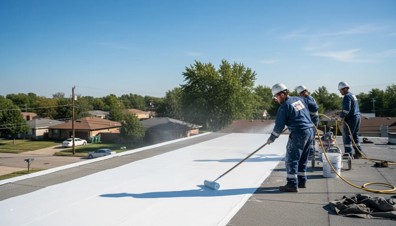 Commercial roof coating in De Soto, MO near me